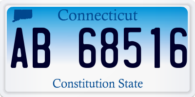 CT license plate AB68516