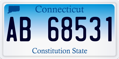 CT license plate AB68531