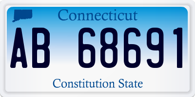 CT license plate AB68691