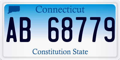 CT license plate AB68779