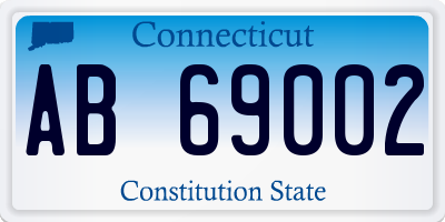 CT license plate AB69002