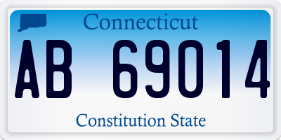 CT license plate AB69014