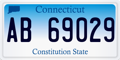 CT license plate AB69029