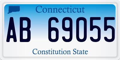 CT license plate AB69055