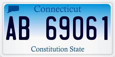 CT license plate AB69061