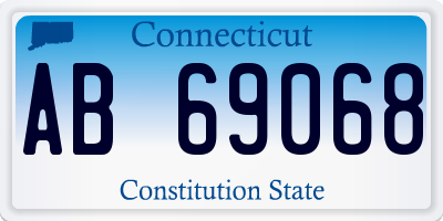 CT license plate AB69068