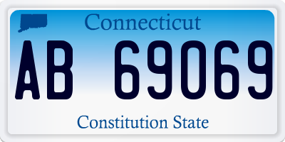 CT license plate AB69069