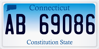 CT license plate AB69086