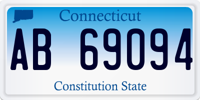 CT license plate AB69094