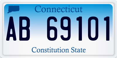 CT license plate AB69101