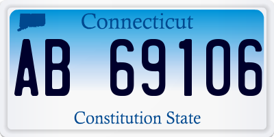 CT license plate AB69106