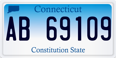 CT license plate AB69109