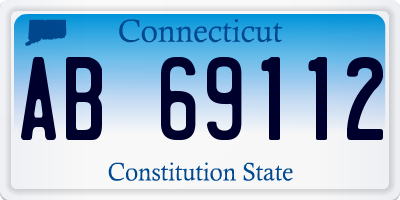 CT license plate AB69112
