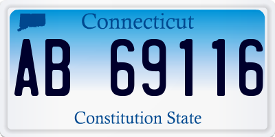 CT license plate AB69116