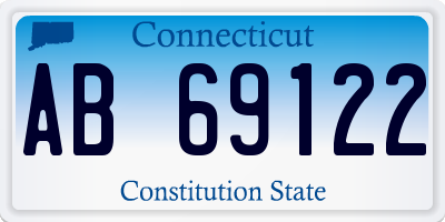 CT license plate AB69122