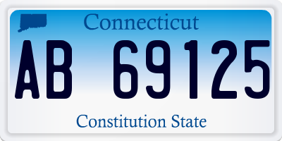 CT license plate AB69125