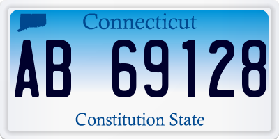 CT license plate AB69128