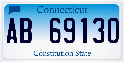 CT license plate AB69130