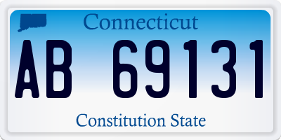 CT license plate AB69131