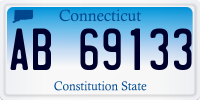 CT license plate AB69133