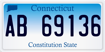 CT license plate AB69136