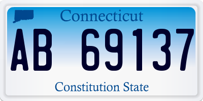 CT license plate AB69137