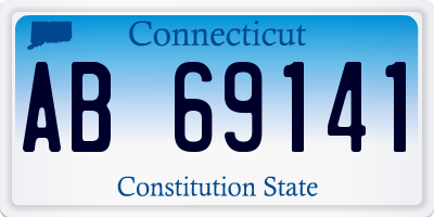 CT license plate AB69141