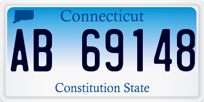 CT license plate AB69148
