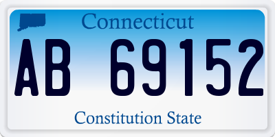 CT license plate AB69152