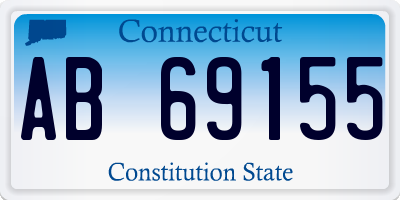 CT license plate AB69155