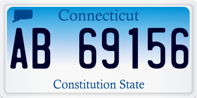 CT license plate AB69156
