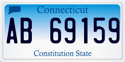 CT license plate AB69159