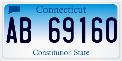 CT license plate AB69160