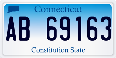 CT license plate AB69163