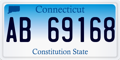 CT license plate AB69168