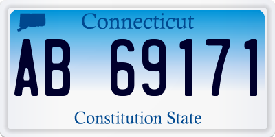 CT license plate AB69171
