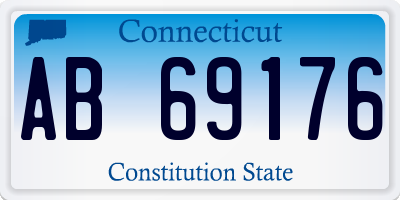 CT license plate AB69176