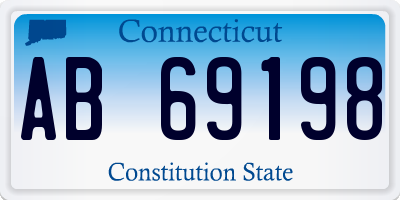 CT license plate AB69198