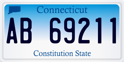CT license plate AB69211