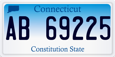CT license plate AB69225