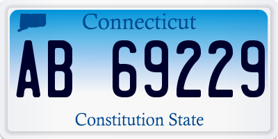 CT license plate AB69229