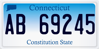CT license plate AB69245
