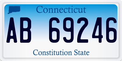 CT license plate AB69246