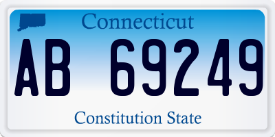 CT license plate AB69249