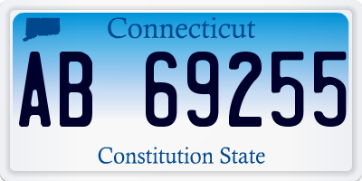 CT license plate AB69255