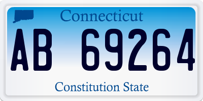 CT license plate AB69264