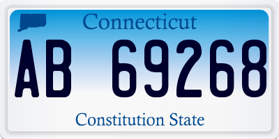 CT license plate AB69268