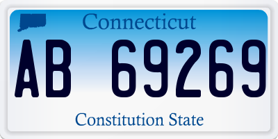 CT license plate AB69269