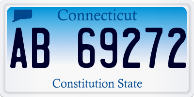 CT license plate AB69272