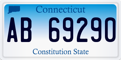 CT license plate AB69290